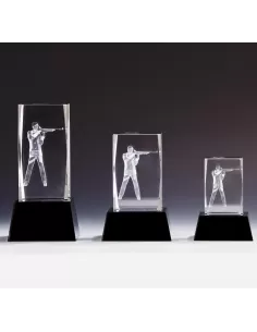 Šaudymo sporto stiklinė 3D statulėlė - Prizai.lt 2