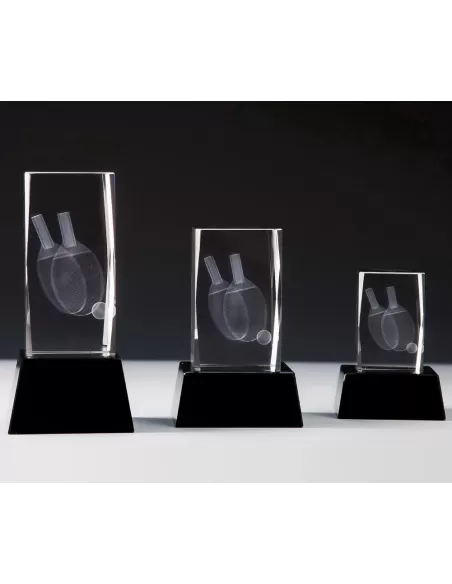 Glass 3D Table Tennis Award - Prizai.lt