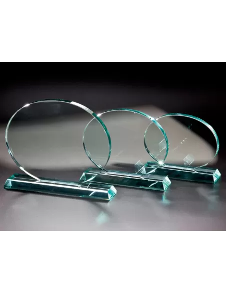 Glass round award - Prizai.lt