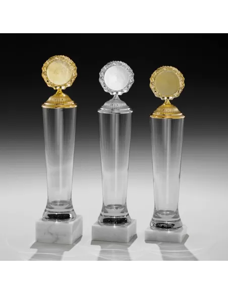 Glass trophy with lid - Prizai.lt