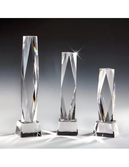 Crystal glass trophy - Prizai.lt