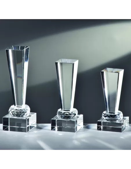 Crystal glass trophy - Prizai.lt