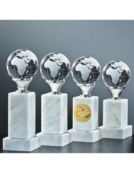 Statuette with a glass globe - Prizai.lt
