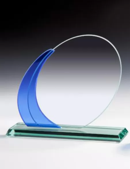 Oval glass award - Prizai.lt