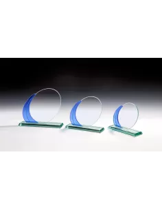 Oval glass award - Prizai.lt 2