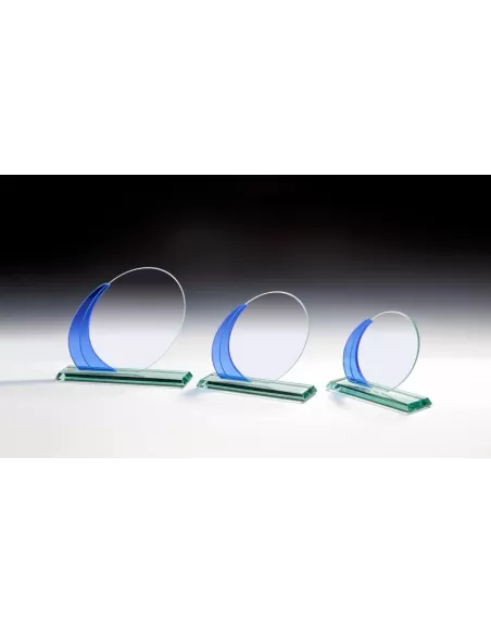 Oval glass award - Prizai.lt