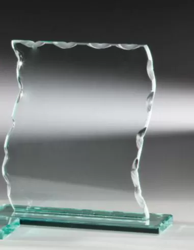 Glass wavy award - Prizai.lt