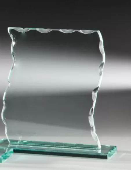 Glass wavy award - Prizai.lt
