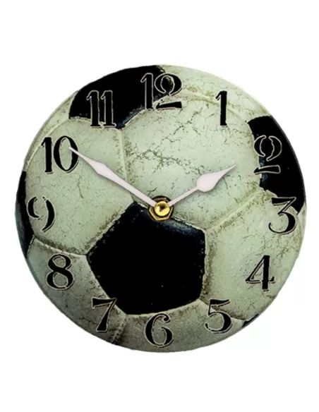 Glass football clock - Prizai.lt