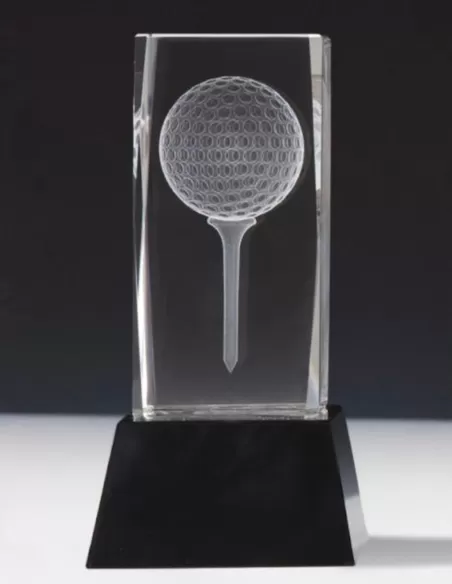Glass 3D Golf Award - Prizai.lt