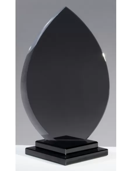 Black glass trophy - Prizai.lt