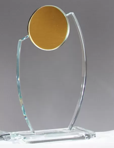 Glass award with the mirror - Prizai.lt