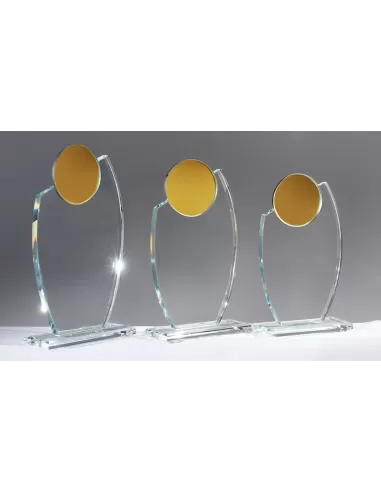 Glass award with the mirror - Prizai.lt