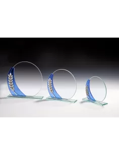 Oval glass trophy - Prizai.lt 2