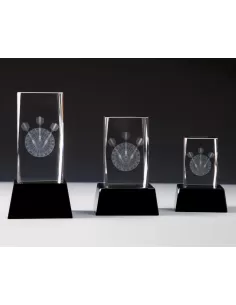 Stiklinė 3D smiginio statulėlė - Prizai.lt 2